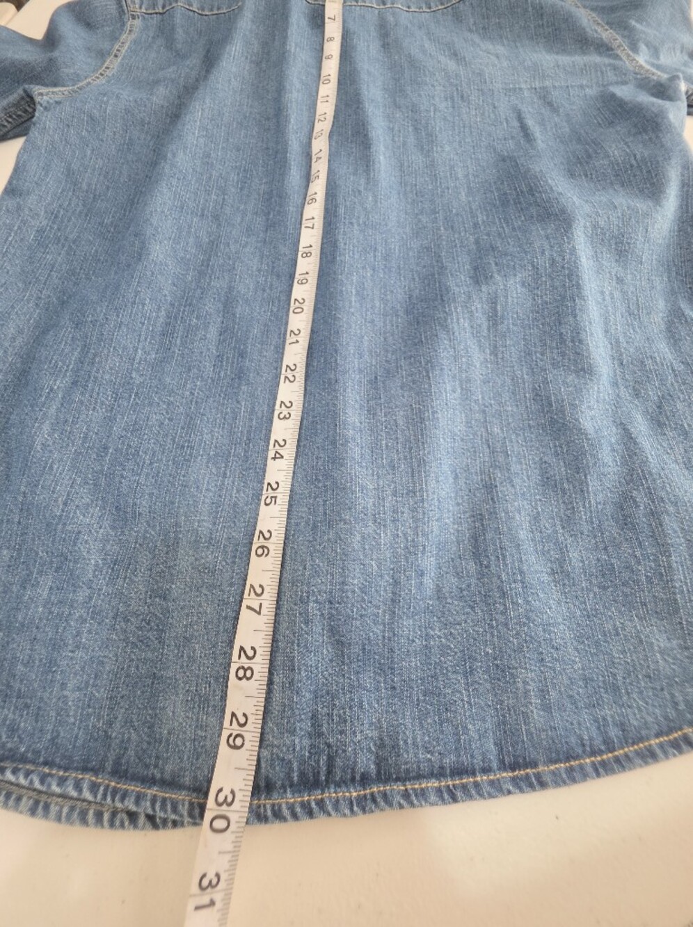 Levi's Standard Fit Pearl Snap Western Denim Shirt Mens L Blue Cotton - Picture 12 of 12